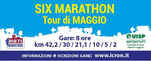 Six Marathon Tour di Maggio (3 tappa)