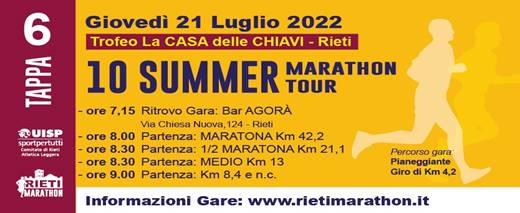 10 Summer Marathon Tour (Tappa 6 ~ Maratona)