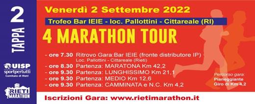 4 Marathon Tour (Tappa 2 ~ Mezza)