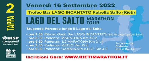 Lago del Salto Marathon Tour (Tappa 2 ~ Maratona)