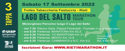 Lago del Salto Marathon Tour (Tappa 3 ~ Medio)