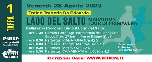 Lago del Salto Marathon Tour (Tappa 1)