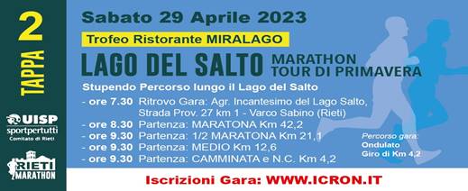 Lago del Salto Marathon Tour (Tappa 2)