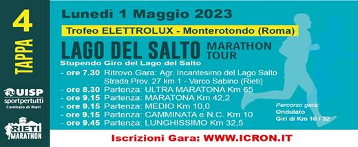Lago del Salto Marathon Tour (Tappa 4)