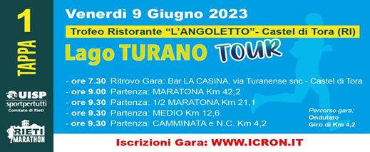 Lago Turano Tour (Tappa 1)