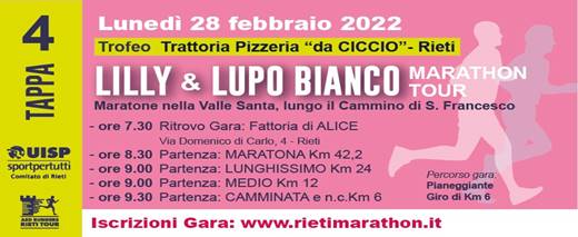 Lilly e Lupo Bianco Marathon Tour (Tappa 4 ~ Maratona)