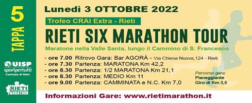 Rieti Six Marathon Tour (Tappa 5 ~ Medio)