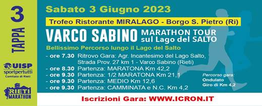 Varco Sabino Marathon Tour (Tappa 3)